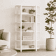 thumbnail image 2 of Biblioteca "Siete Tazas" Estantería de Madera con Barrotes - Blanco - 80x35x180 cm, 2 of 3