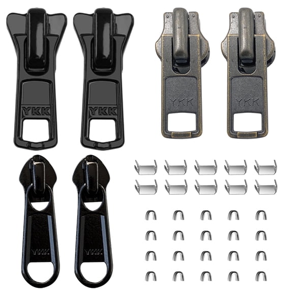 Kit de reparación de cremalleras VICHERIA YKK #10 - 6 piezas