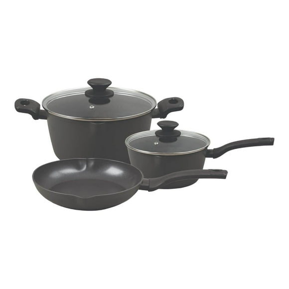 Batería de cocina antiadherente 5 piezas Kingsway Oster gris Tamano Unico