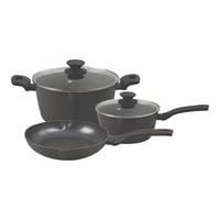 Batería De Cocina Antiadherente 5 Piezas Kingsway Oster Gris Tamano Unico