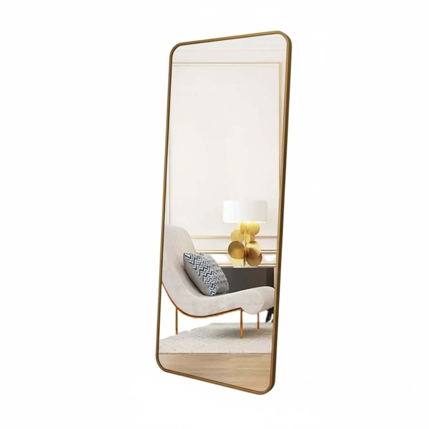 Crusec - Espejo Rectangular De Cuerpo Entero 160x50cm Con Soporte