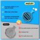 thumbnail image 4 of Cojines de Pedo ANZUSY Pack de 4 (25 cm/20 cm/15 cm/10 cm), 4 of 8
