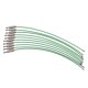 thumbnail image 4 of La etiqueta del equipaje del lazo del alambre del cable 10pcs coloca las correas del alambre de acero inoxidable verde, 4 of 6
