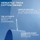 thumbnail image 3 of Q-tips Cotton Swabs, paquete de 2 con 500 unidades, 3 of 3