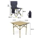 thumbnail image 2 of Conjunto 2 Sillas Color Negro Y Mesa Plegables Para Exteriores, 2 of 5