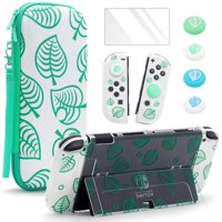 Genérico - Compatible Con El Juego De Fundas Protectoras Para Nintendo Switch/Oled: Funda De Almacenamiento, Protector De Pantalla De Cristal Templado Y Asas Para Los Pulgares.-Para Switch Oled
