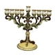 thumbnail image 3 of Candelabro De Diseño Antiguo De Metal Con 9 Ramas, Candelabro Hanukkah Menorah, 3 of 5