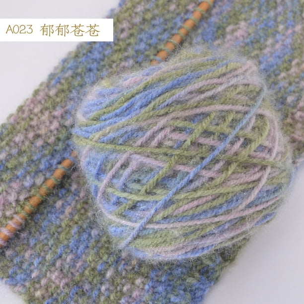 Xiao Hua Hilo de ganchillo de colores surtidos, 150 g - 4 hebras, para tejer bufandas y chales con agujas de ganchillo de algodón suave, mantas y fundas de cojín, accesorios para el hogar, estilo 23