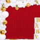 thumbnail image 4 of Juego de 2 cortinas Joydeco, color rojo navideño, 152 x 213 cm, 4 of 6