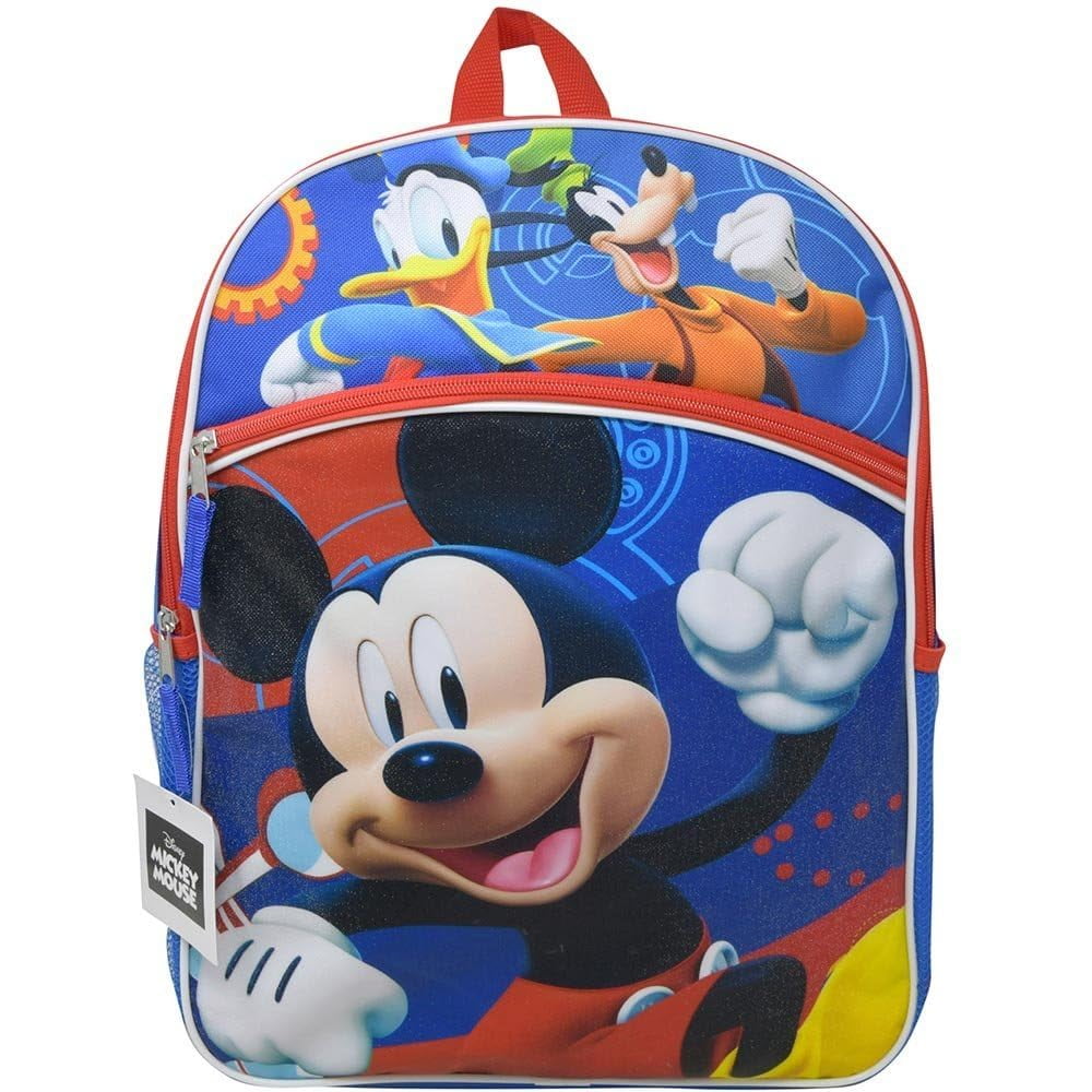 Mochila Mickey Mouse Para Niños, Unisex, Clásica, Multicolor