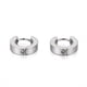 thumbnail image 3 of 1pair Men's Simple Hoop Earrings, Trendy Stainless Steel Earrings, Ear Clips, Ear Jewelry, 3 of 5