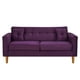 thumbnail image 1 of Sofa New Retro 3c Felpa 04 Morado, 1 of 6