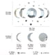 thumbnail image 2 of 1 Set, 20pcs, Star And Moon Combination Acrylic Wall Stickers Ramadan Kareem, Holiday Accessory, Birthday Party Supplies, Room Decor, 2 of 3