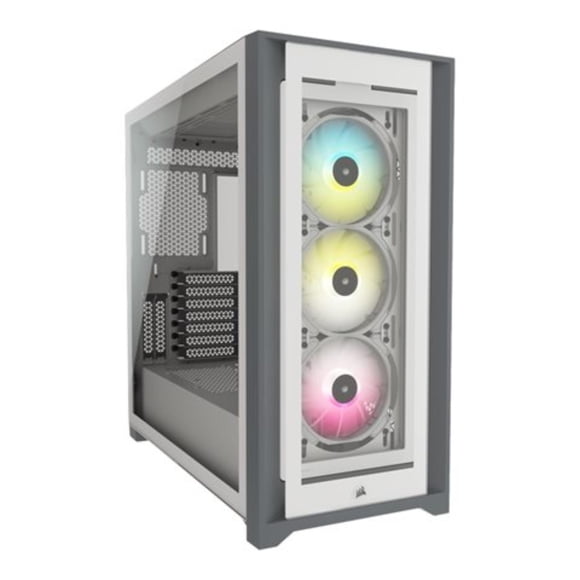 Gabinete Corsair iCUE 5000X RGB Midi Tower Blanco blanco
