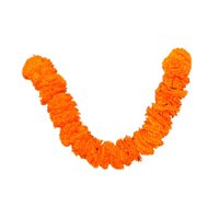 Magideal - Guirnalda De Caléndula Decoración Del Día De Los Muertos De México Decoración De Halloween Flores De Caléndula Artificiales Reutilizables Portátiles P Naranja
