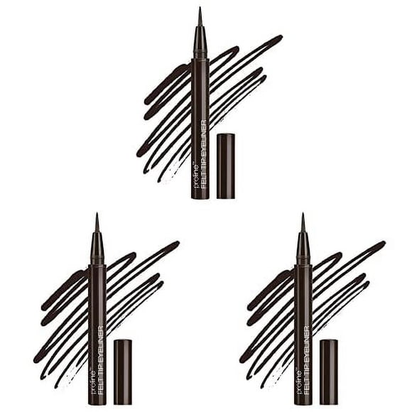 Delineador de ojos Wet n Wild con punta de fieltro con punta de prolina, marrón oscuro, 5 ml (paquet