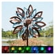 thumbnail image 1 of Wind Spinners Cyan Oasis Yard Garden con luces solares, 1 of 7