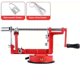 thumbnail image 1 of Apple Peeler Slicer Corer con cuchillas de acero inoxidable y potente base de succión para manzanas peras patatas (rojo), 1 of 3