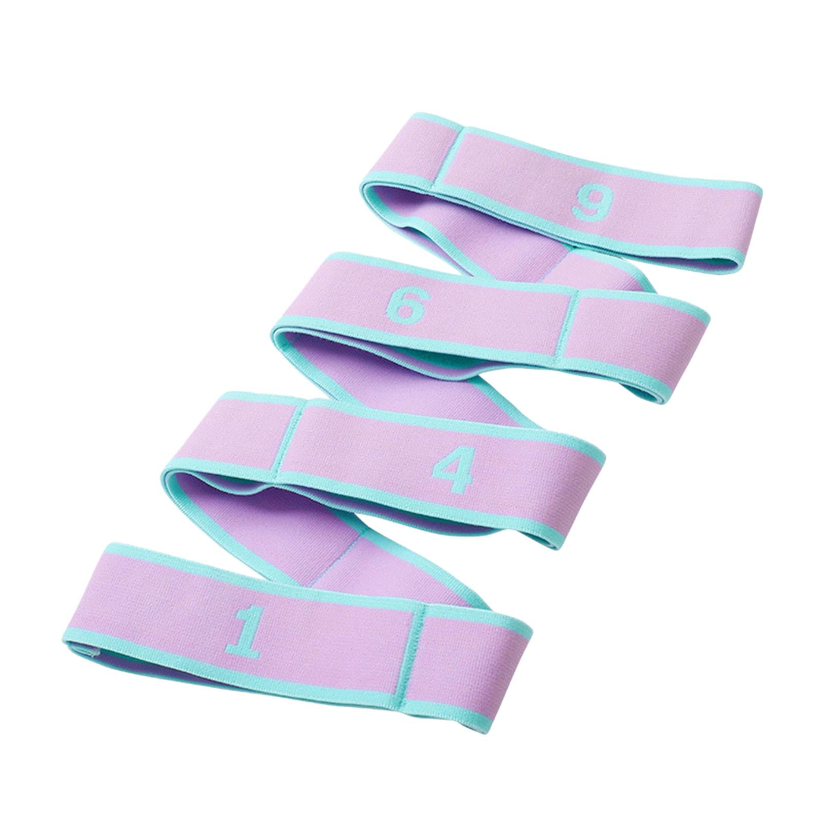 Magideal - Banda De Resistencia Flexible Anillo Múltiple Entrenamiento Físico Ejercicio Elástico Gimnasio Yoga Correa Estiramiento Para Mujeres Hombres , Púrpura Violeta