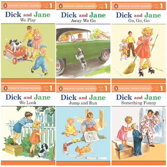 Conjunto de 6 lectores Dick y Jane SUPOOBE Nivel 1