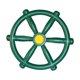 thumbnail image 4 of Rueda De Barco Portátil De 11,81 Pulgadas Para Juego De Columpios Al Aire Libre Patio Trasero Ejército Verde, 4 of 5