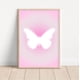 thumbnail image 5 of Pósteres con números de ángel y aura en degradado rosa para habitación, arte de pared en lienzo con afirmación espiritual estética, pintura de energía positiva, imágenes de mariposas Y2k, decoración d, 5 of 5