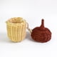 thumbnail image 5 of 1pc Stylish Summer Beach Straw Bag - Mushroom Pine Cone Woven Rattan Basket Handmade Bag - Perfect for a Vacation in Bali!, 5 of 5
