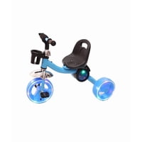 Genérico - Triciclo Rosado Con Luz Led, Para Niños Y Niñas Celeste