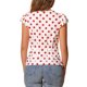 thumbnail image 3 of INSPIRE CHIC Blusa de Mujer para Regreso a Clases Lunares Lazo Cuello Volantes Manga Corta para Trabajar XL Blanco Rojo, 3 of 6