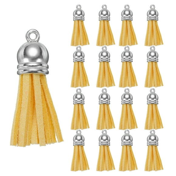 Borlas Uxcell Cuero Amarillo Profundo 200 Piezas