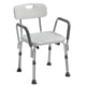 thumbnail image 1 of Silla de ducha Drive Medical 12445KD-1 con respaldo y brazos acolchados, 1 of 8