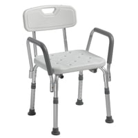 Silla De Ducha Drive Medical 12445Kd-1 Con Respaldo Y Brazos Acolchados