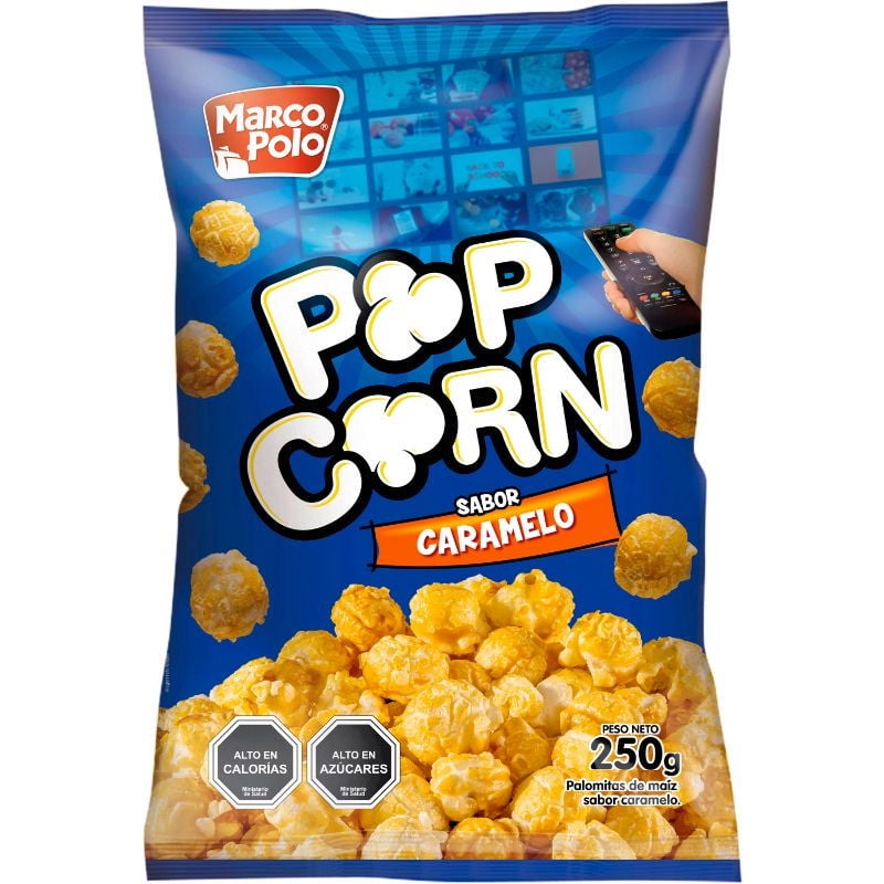Pop Corn Caramelo 250 g Marco Polo
