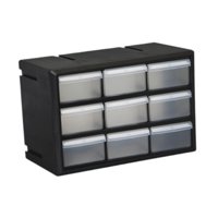 Magideal - Cajón Organizador De Armario De Almacenamiento, Organización De Garaje, Baño, Contenedor Para El Hogar, Caja De Herramientas Para Hardware, Pernos De 9 Cajones