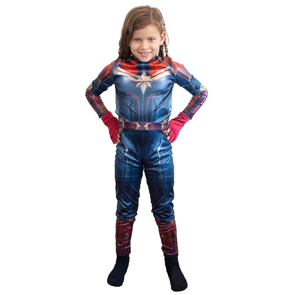 Marvel - Disfraz Capitana Deluxe Original Talla 4 A 6 Años
