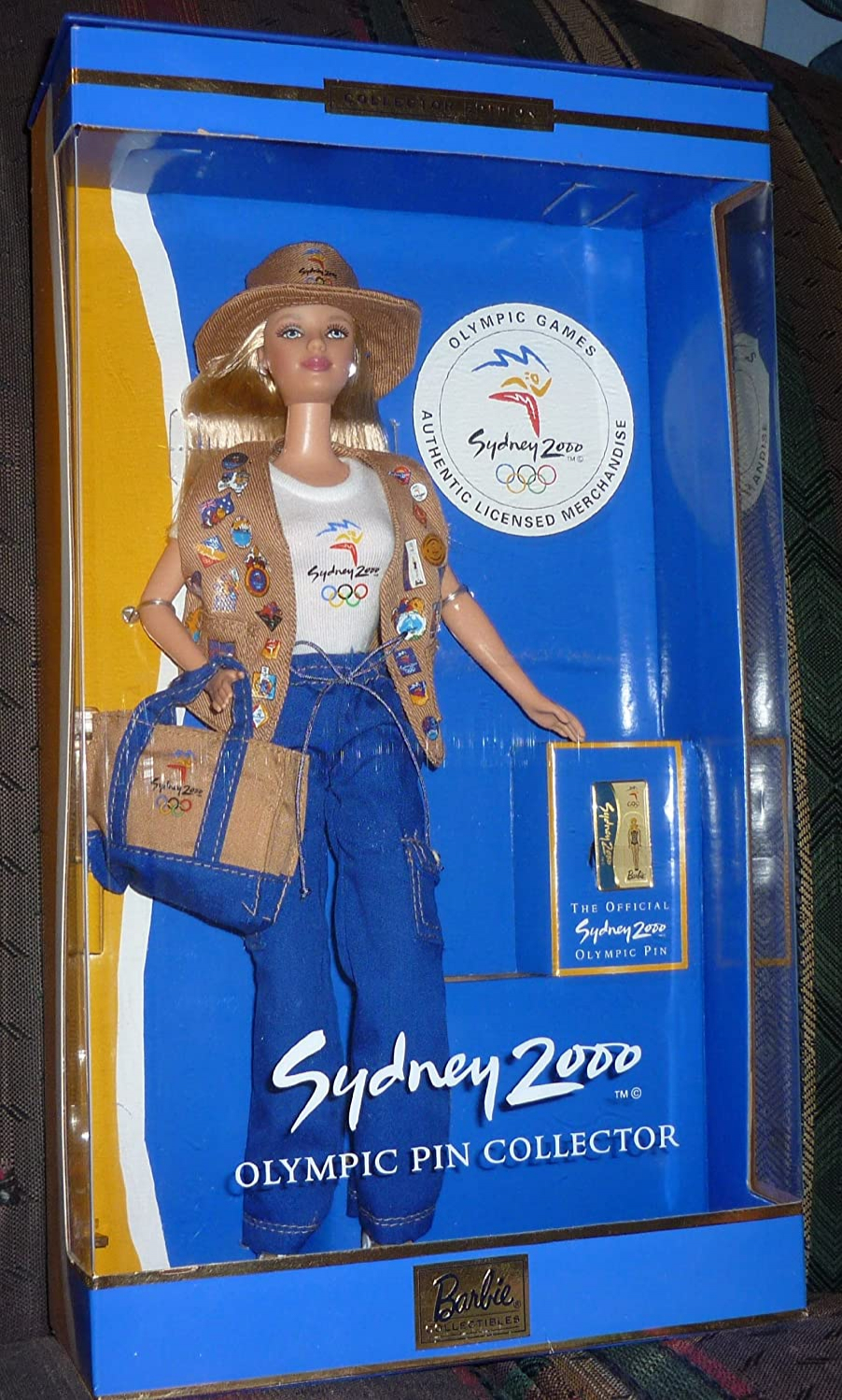 Doll Barbie Sydney 2000 Olympic Pin Collector - Edición Coleccionista