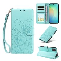 Funda Billetera Foxdock Compatible Con Samsung Galaxy A07, Diseño Perrito Tierno, Ranuras Para Tarjetas Y Soporte Plegable