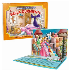 Latinbooks - Mis Cuentos Clásicos En 3D - La Bella Durmiente (Pop Up) Blanco