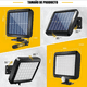 thumbnail image 4 of Pack 4 Qp Focos Solares Belug Potentes 250 Watts Carcasa Negro Luz Blanco Frío, 4 of 5