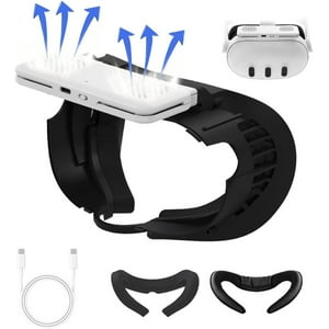 Máscara Con Ventilador De Enfriamiento Aaronmei Para Meta Quest 3 Blanco