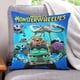 thumbnail image 1 of Mighty MonsterWheelies Fundas de almohada de terciopelo con tema, regalos de funda de almohada, decoración para el hogar, cojín de lanzar, regalo de cumpleaños para fans y parejas.61*61cm., 1 of 6