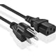 thumbnail image 1 of Cable de alimentación BRENDAZ 4,6 m 18 AWG 125 V 10 A C13 a NEMA 5‑15P, 1 of 6