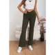 thumbnail image 3 of Pantalon Mujer Tipo Calza Flare Lanilla Tiro Alto Full Elasticado 5064, 3 of 4