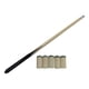 thumbnail image 1 of Varilla de billar de madera para niños, goma suave, protección de cola, punta de taco antiexplosión, barra de billar, accesorio profesional ligero 50 centímetros, 1 of 5