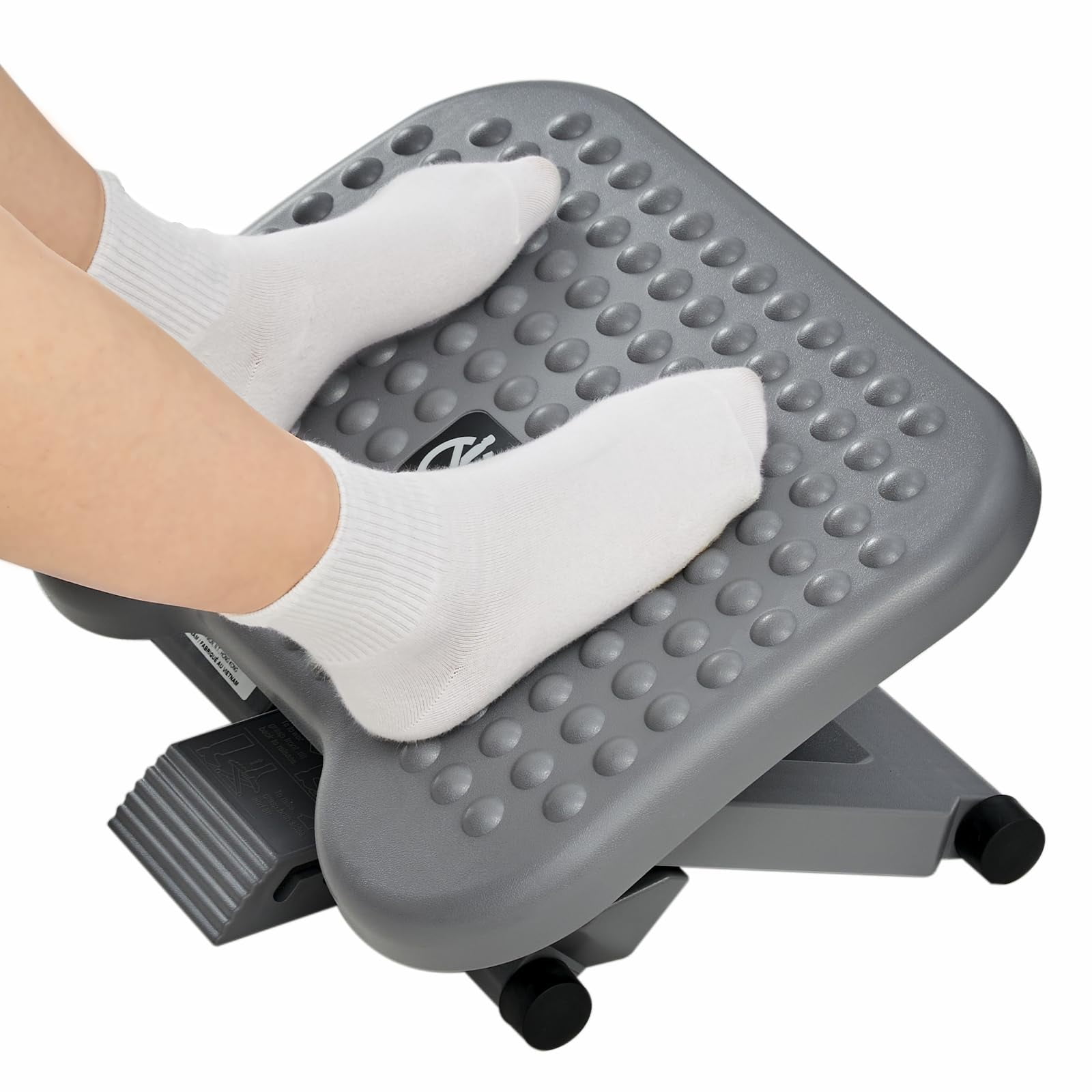Huanuo - Reposapiés Ajustable Con 3 Alturas Y Masaje De Inclinación 30°