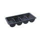 thumbnail image 5 of Caja Para Cubiertos Con 4 Compartimentos, Soporte Para Cajones De Utensilios Para Restaurante, Cocina Y Hogar, Color Negro, 5 of 5