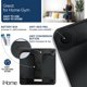 thumbnail image 4 of Báscula de baño digital iHome negra con capacidad de 180 kg, 4 of 7