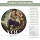 thumbnail image 2 of You (serie) theme Fitted Round Tablecloths Elastic Edged Table Covers Waterproof Table Cloth For Kitchen Holiday Party Tables Decor 150cm, 2 of 6