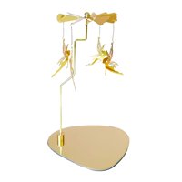 Bothyi - Portavelas Giratorio, Adorno De Candelabro Dorado Para Decoración De Boda, Regalo De Hadas