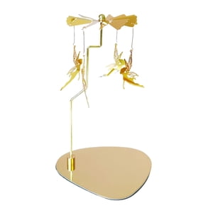 Bothyi - Portavelas Giratorio, Adorno De Candelabro Dorado Para Decoración De Boda, Regalo De Hadas